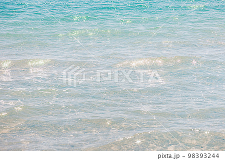 Gradient color of the sea. Sea water with reflections as a background. 98393244