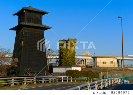 東京都江戸川区新川西火の見やぐら2023年1月 98394975