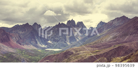 Mountains in tundra Mountains in tundra 98395639
