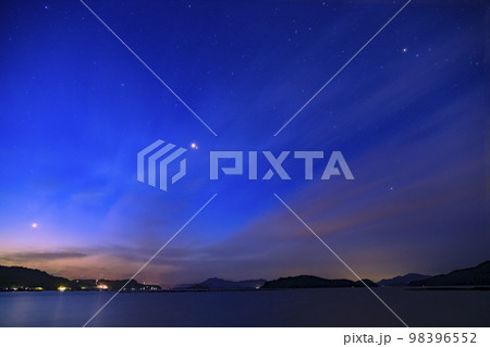 2022春　惑星大集合未明の瀬戸内の星空 98396552
