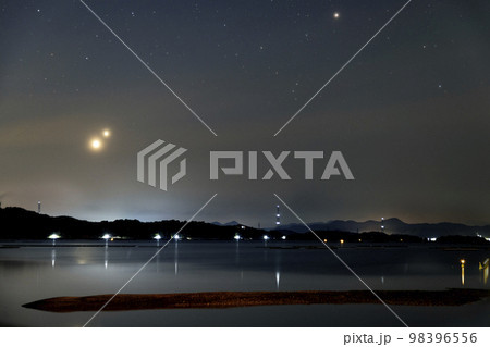 2022春　惑星大集合未明の瀬戸内の星空 98396556