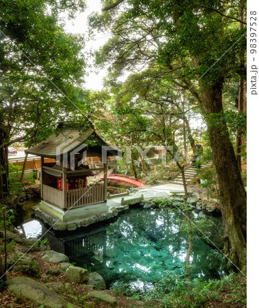 茨城県日立市　泉神社の湧水 98397528