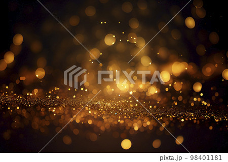 背景素材:抽象的な粒子やグリッターのパーティクル背景 98401181