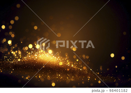 背景素材:抽象的な粒子やグリッターのパーティクル背景 98401182