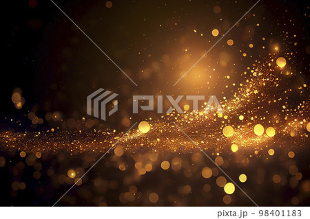 背景素材:抽象的な粒子やグリッターのパーティクル背景 背景素材:抽象的な粒子やグリッターのパーティクル背景 98401183