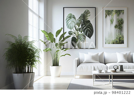 イメージ素材:モダンなリビングのイメージ イメージ素材:モダンなリビングのイメージ 98401222
