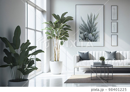 イメージ素材：モダンなリビングのイメージ 98401225