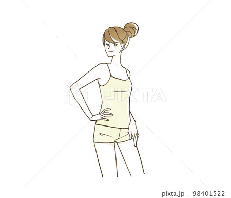 笑顔の女性 98401522