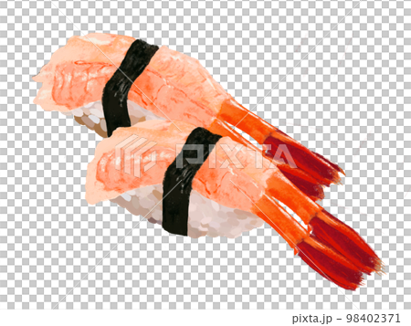 Sweet shrimp nigiri sushi 2 piece (no plate) 98402371