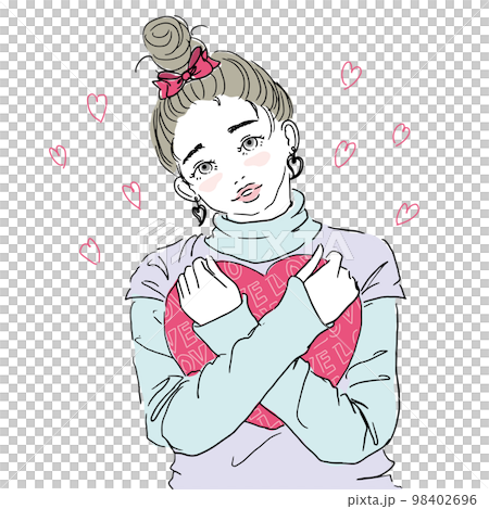一個有情人節心的女孩 98402696