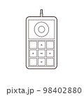 ホイール付きキーパッドのイラスト 98402880