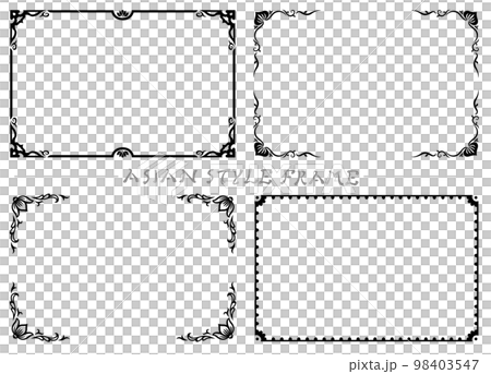 アジア調フレーム13(黒) アジア調フレーム13(黒) 98403547