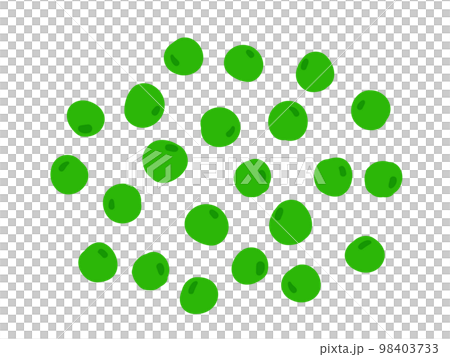 Cute peas / hand-drawn illustration material 98403733