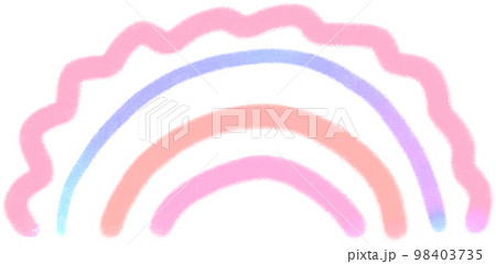 Rainbow line Rainbow illustrations 98403735