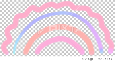 Rainbow line Rainbow illustrations 98403735