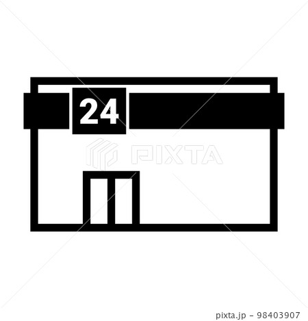 24時間営業のコンビニ 98403907