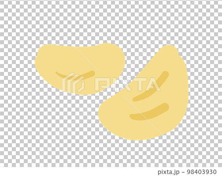 かわいいニンニク／手描きイラスト素材 98403930