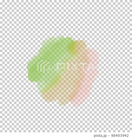 Watercolor treatment green and pink spring color 98403942