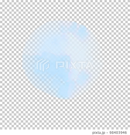 Watercolor treatment round blue 98403946
