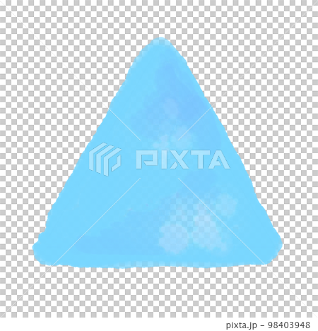 Watercolor treatment Triangle, light blue Watercolor treatment Triangle, light blue 98403948