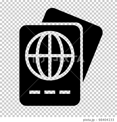 パスポート。海外旅行のID。イミグレーション。ベクター。 98404133