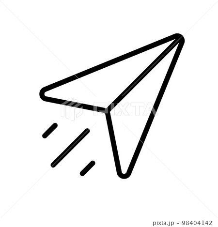 メールの送信。紙飛行機を飛ばす。ベクター。 メールの送信。紙飛行機を飛ばす。ベクター。 98404142