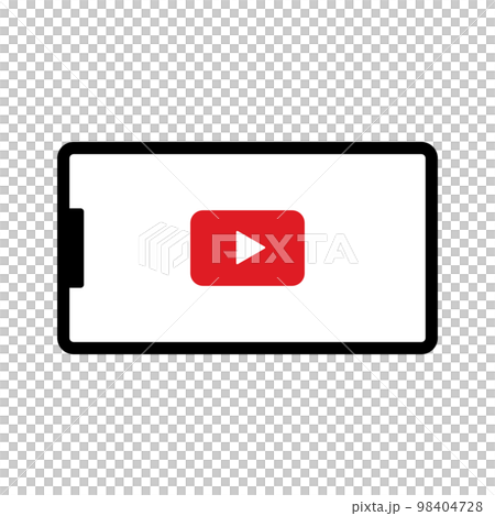 智能手機和視頻圖標。電影。向量。 智能手機和視頻圖標。電影。向量。 98404728