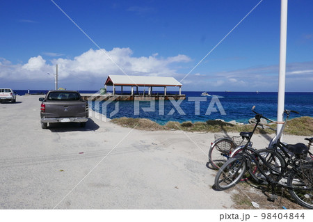 Ebeye island at Kwajalein Atoll, Marshall islands 98404844
