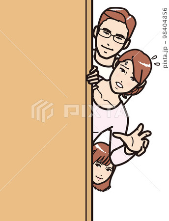 覗く家族、助けてあげたいママ 98404856