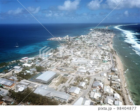 Ebeye island at Kwajalein Atoll, Marshall islands 98404877