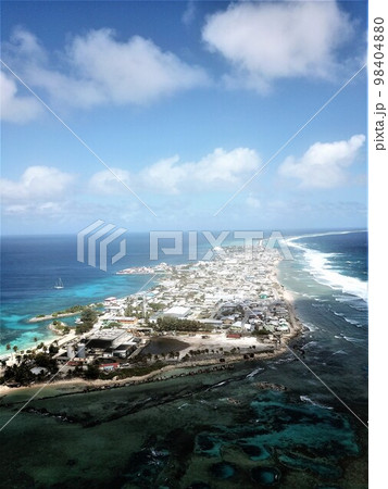 Ebeye island at Kwajalein Atoll, Marshall islands 98404880