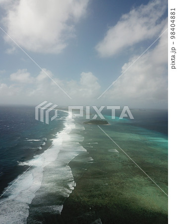 Ebeye island at Kwajalein Atoll, Marshall islands 98404881