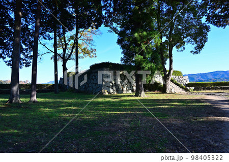 丹波篠山城の石垣と本丸御殿 98405322