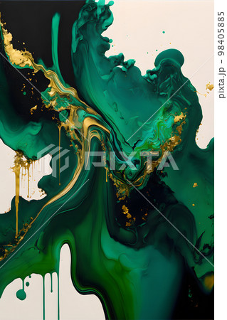 背景素材 アルコールインクアート 緑色「AI生成画像」 背景素材 アルコールインクアート 緑色「AI生成画像」 98405885