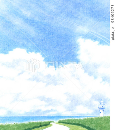 パステル画：5月空のイラスト素材 [98406273] - PIXTA