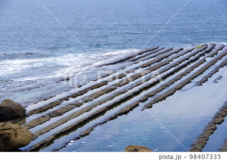 日南海岸 鬼の洗濯岩 宮崎県 観光名所 水成岩 日南海岸 鬼の洗濯岩 宮崎県 観光名所 水成岩 98407335