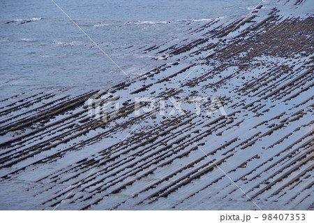 日南海岸 鬼の洗濯岩 宮崎県 観光名所 水成岩 日南海岸 鬼の洗濯岩 宮崎県 観光名所 水成岩 98407353