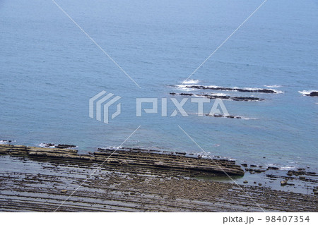 日南海岸 鬼の洗濯岩 宮崎県 観光名所 水成岩 日南海岸 鬼の洗濯岩 宮崎県 観光名所 水成岩 98407354