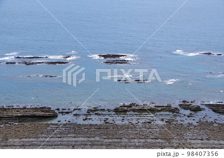 日南海岸 鬼の洗濯岩 宮崎県 観光名所 水成岩 日南海岸 鬼の洗濯岩 宮崎県 観光名所 水成岩 98407356