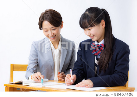 受験勉強　生徒　 98407406