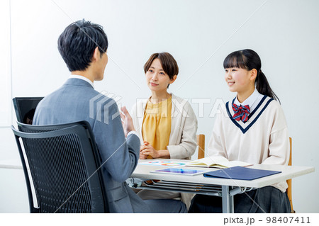 三者面談　塾　先生 98407411