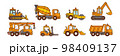 mixer truck, excavator, road roller, dump truck 98409137