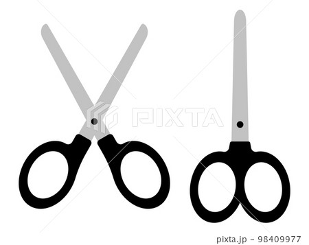 開いたハサミと閉じたハサミのアイコンセット 開いたハサミと閉じたハサミのアイコンセット 98409977