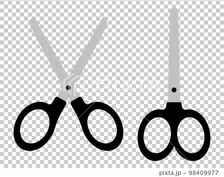 開いたハサミと閉じたハサミのアイコンセット 開いたハサミと閉じたハサミのアイコンセット 98409977