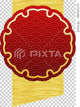 A medal with a luxurious Japanese design 98410170