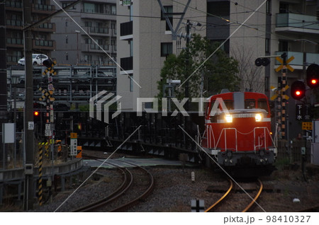 水郡線 DE10工事列車最終日水戸駅到着 水郡線 DE10工事列車最終日水戸駅到着 98410327
