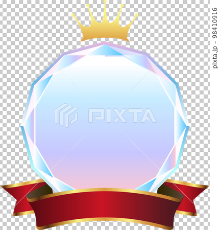 A medal with a transparent design 98410916