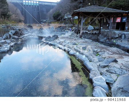 露天風呂西の横綱 湯原温泉砂湯 岡山県真庭市湯原温泉 露天風呂西の横綱 湯原温泉砂湯 岡山県真庭市湯原温泉 98411988