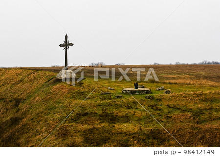 Ancient cross in Kamyanets-Podilskyi Ancient cross in Kamyanets-Podilskyi 98412149