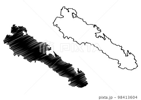 Simeulue island (Republic of Indonesia, South East Asia) map vector illustration, scribble sketch Simeulue map Simeulue island (Republic of Indonesia, South East Asia) map vector illustration, scribble sketch Simeulue map 98413604